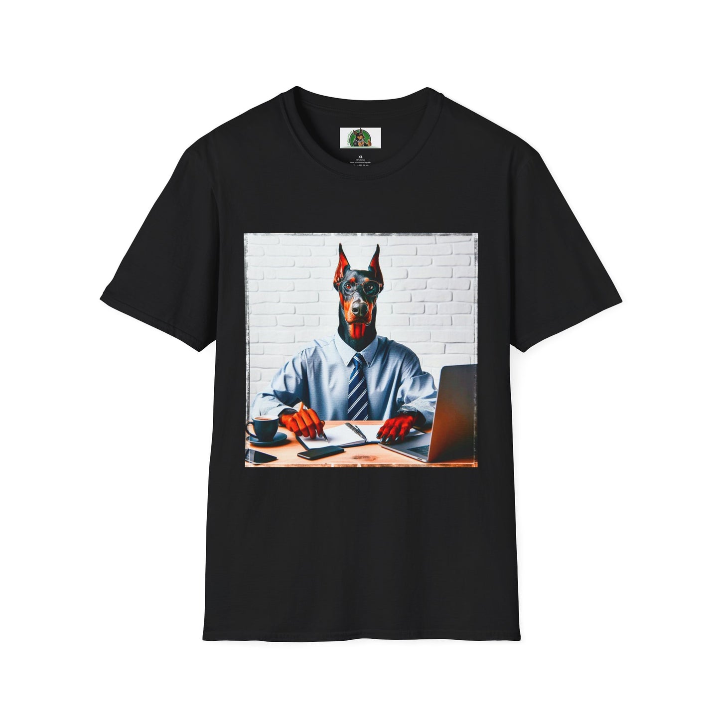 Doberman T-Shirt Printify XS Black