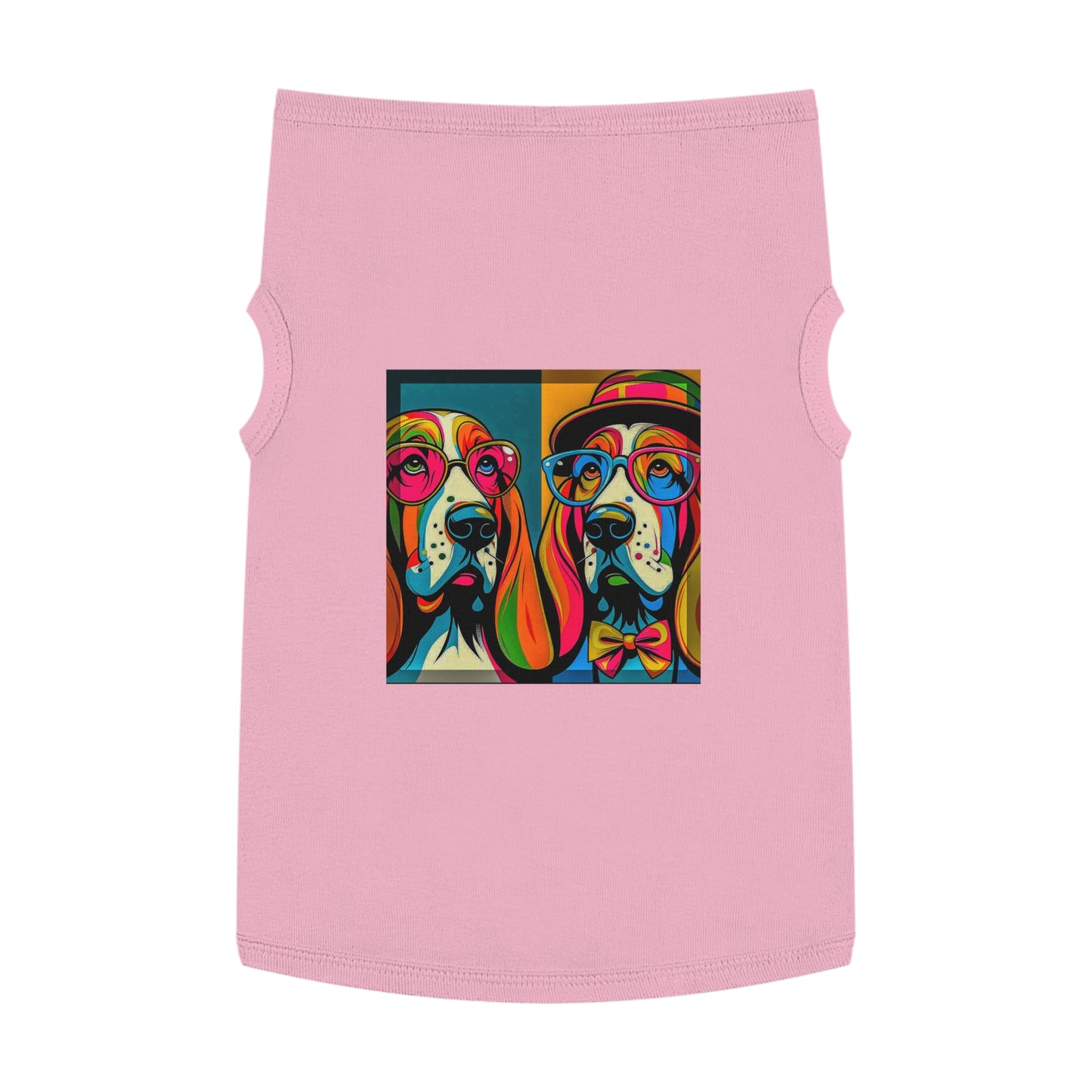 Pet Tank Top Basset Hound Pets Printify XL Pink