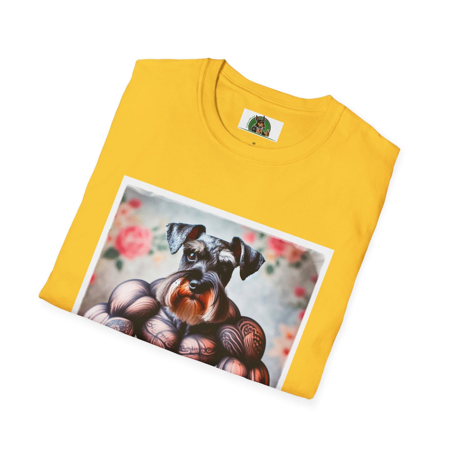 Schnauzer T-Shirt with Miniature Schnauzer Design T-Shirt Printify   