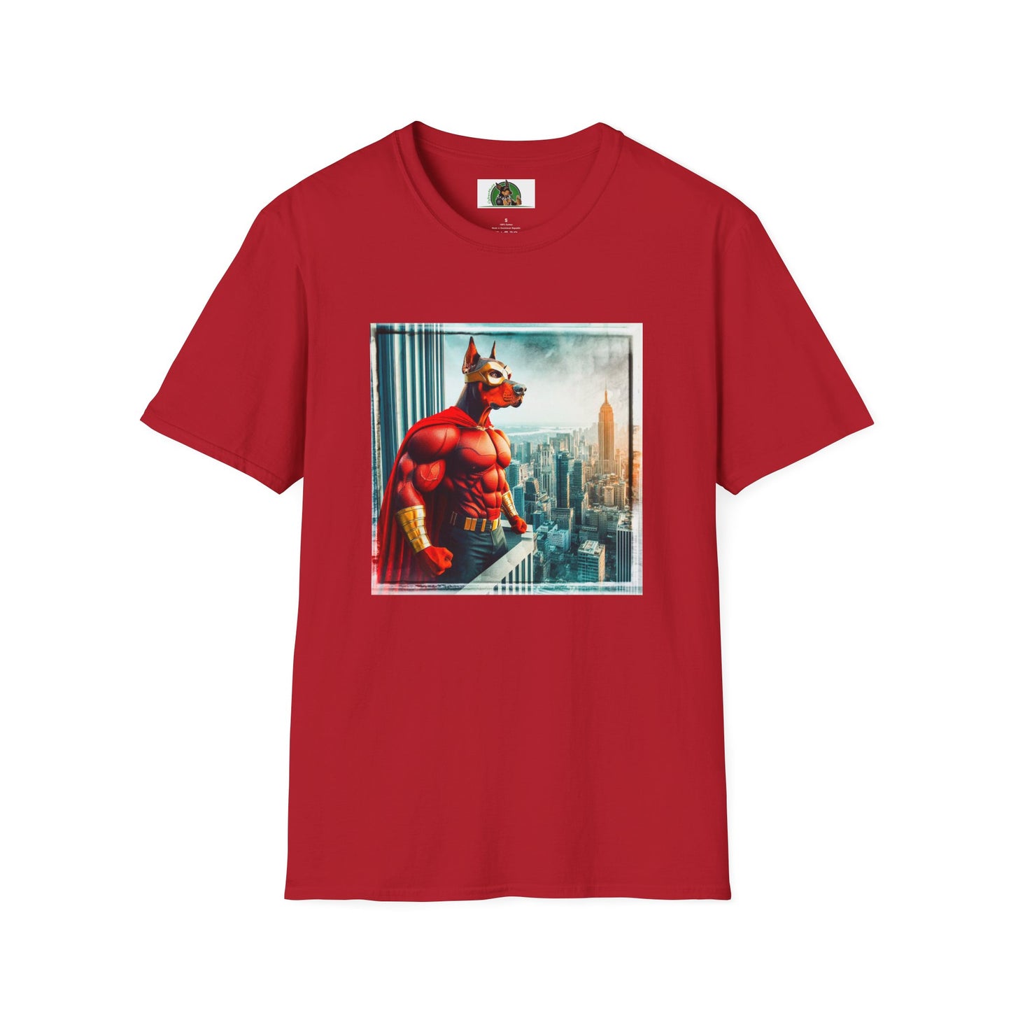 Doberman T-Shirt Printify S Cherry Red 