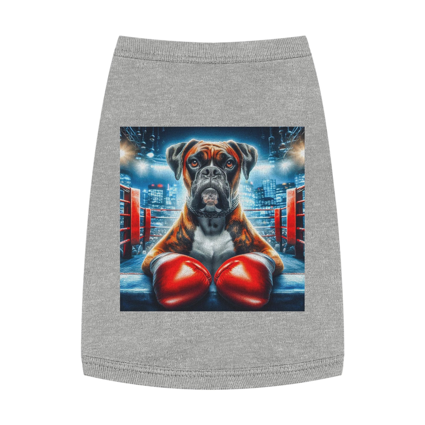 Pet Tank Top Boxer Pets Printify M Heather 