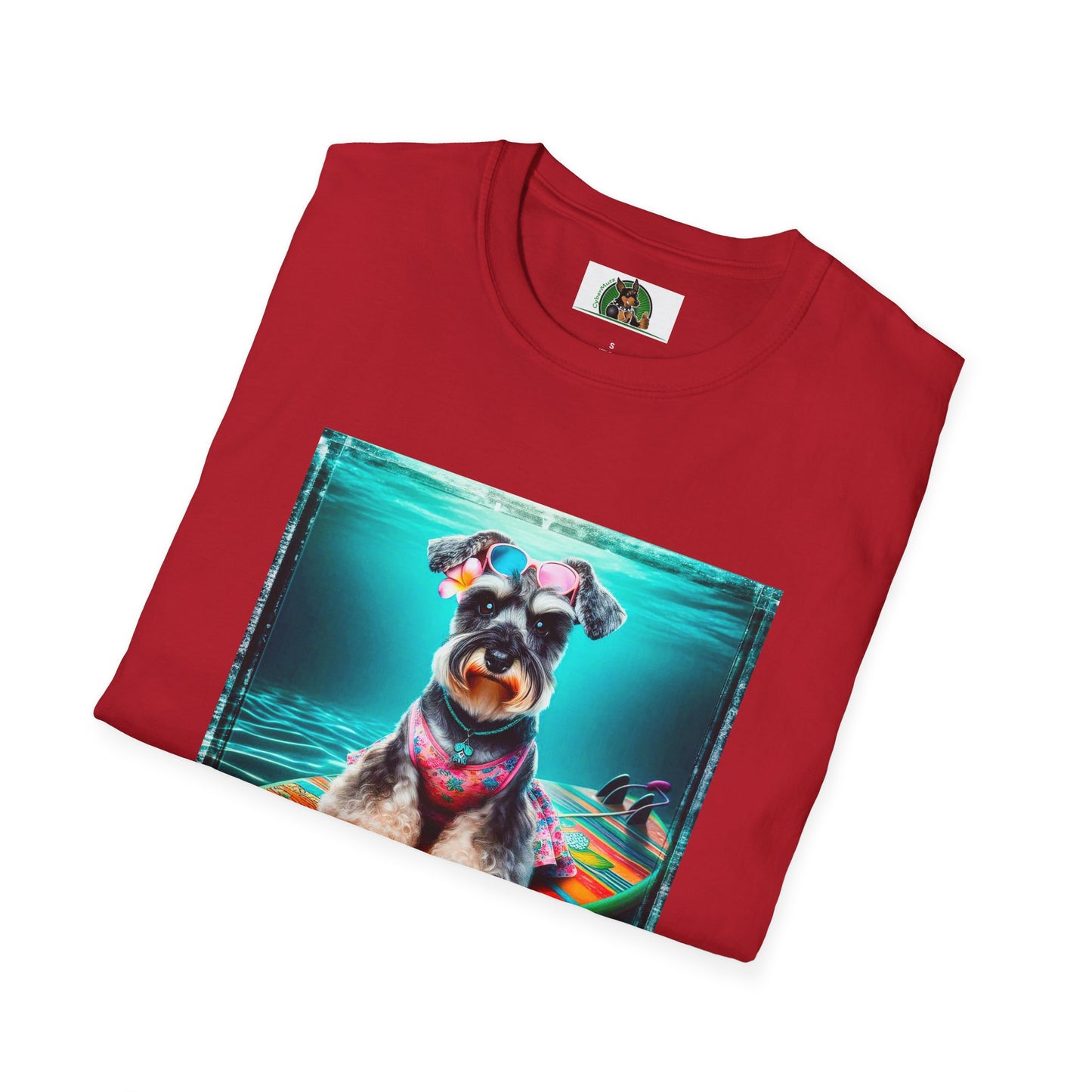 Schnauzer T-Shirt with Miniature Schnauzer Design