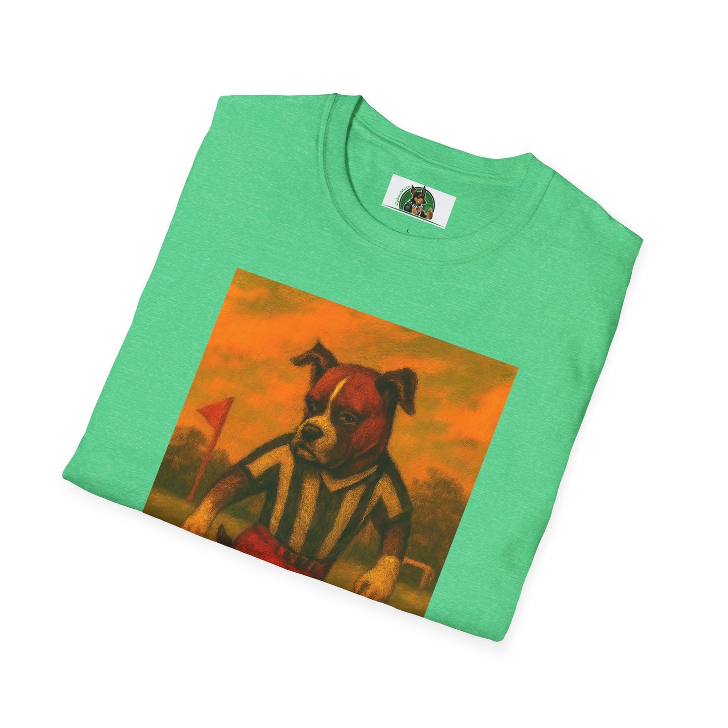 Boxer Puppy Dogs Softstyle T-Shirt - Soccer Sports Unisex Tee