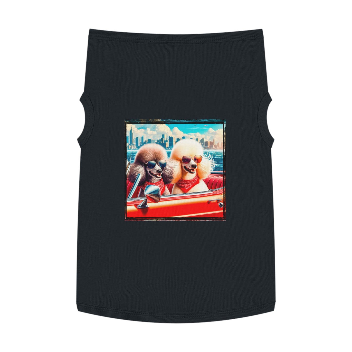 Wacky Pet Tank Top Poodle Pets Printify   