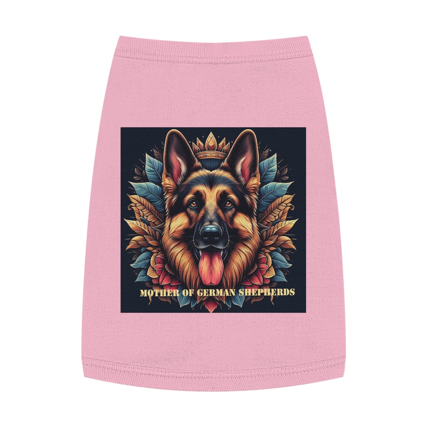 Pet Tank Top German Shepherd Pets Printify M Pink 