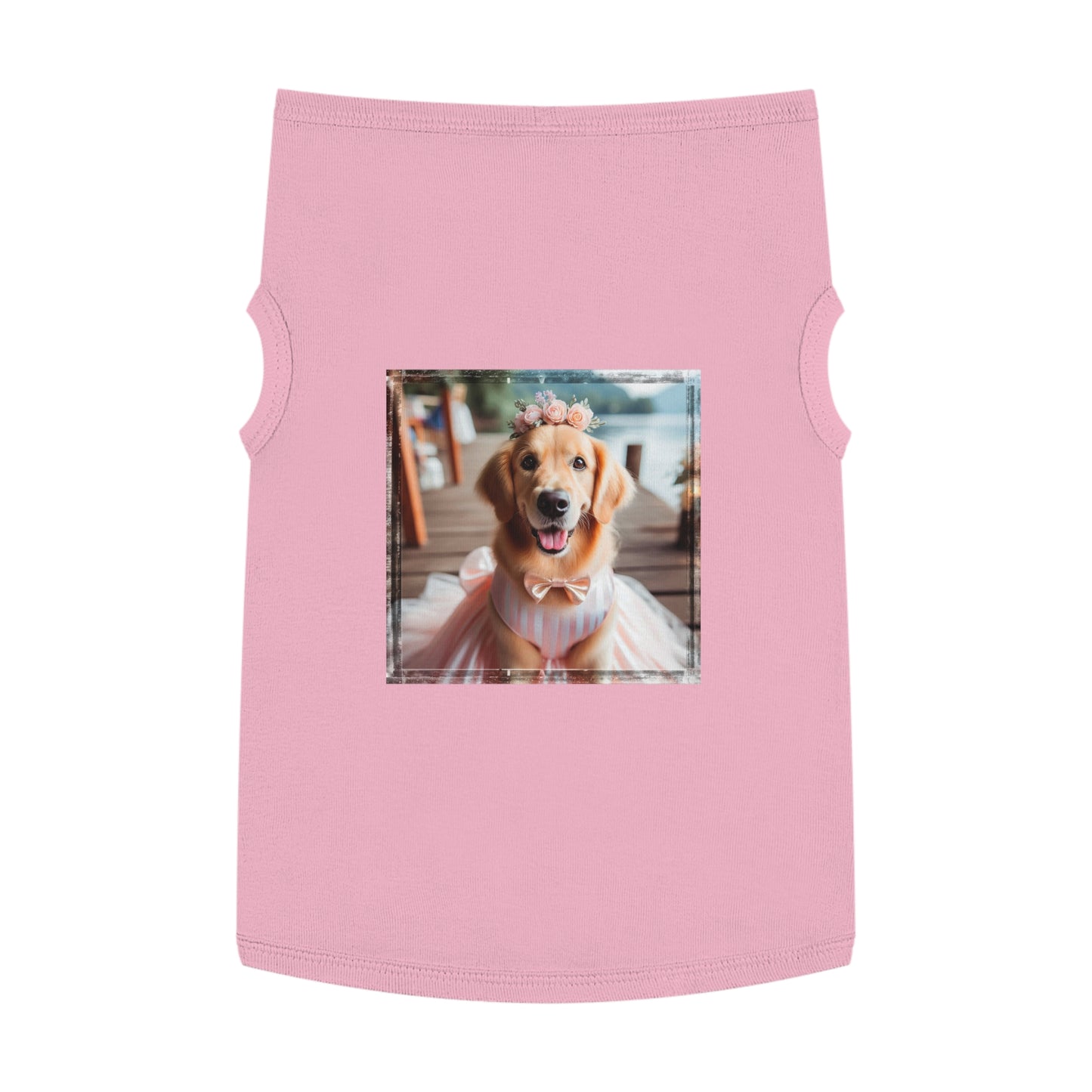 Golden Retriever pet tank top Pets Printify XL Pink 