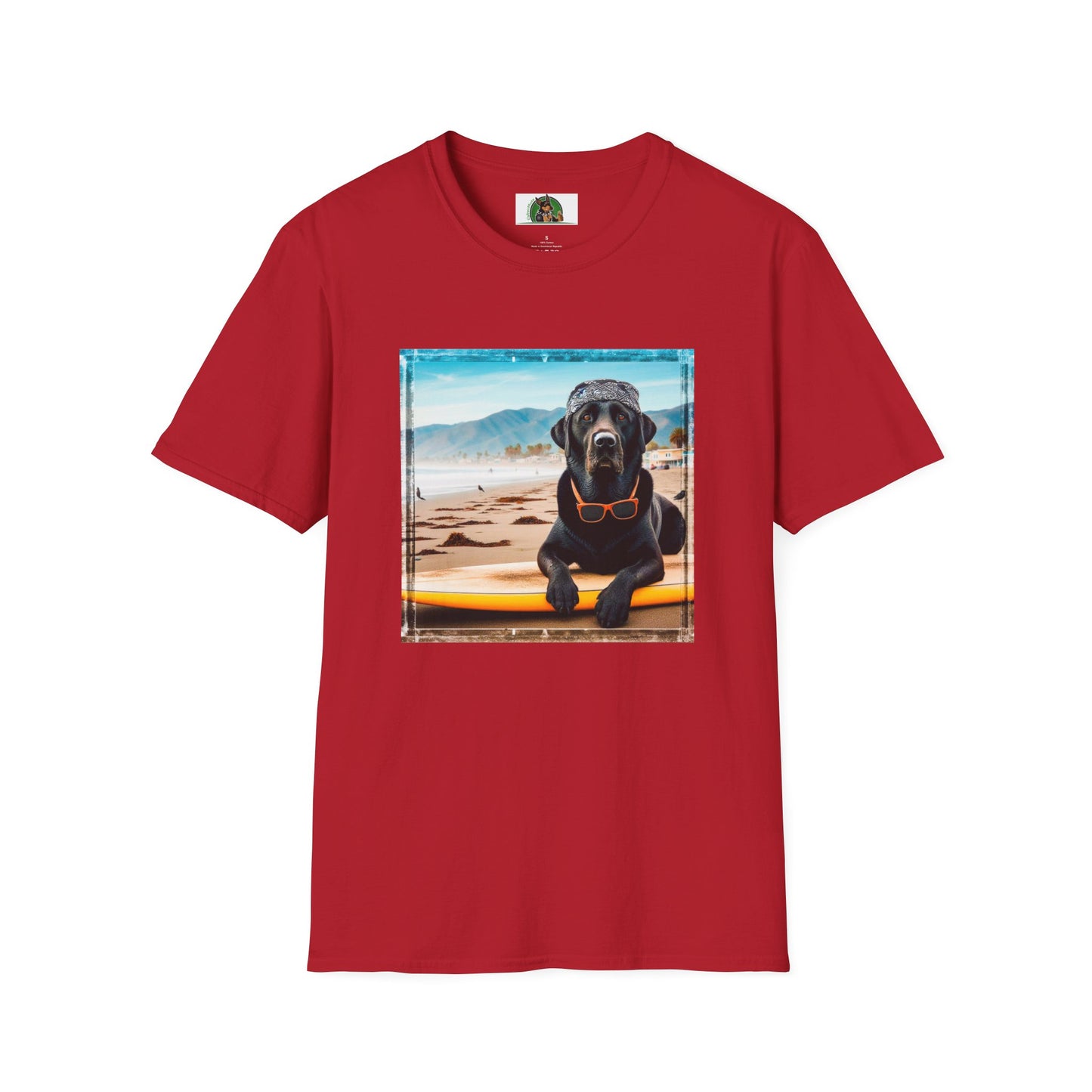 Labrador Retriever T-Shirt Printify S Cherry Red 