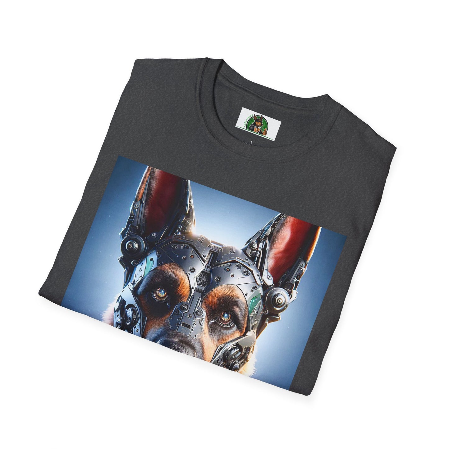 German Shepherd Metal Man T-Shirt T-Shirt Printify