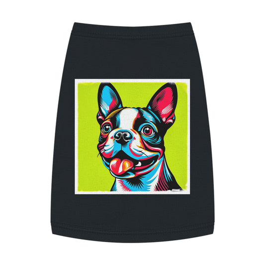 Pet Tank Top Boston Terrier Pets Printify M Black 