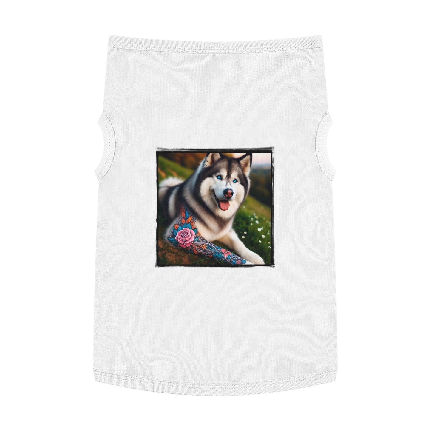 Pet Tank Top Husky Pets Printify XL White 