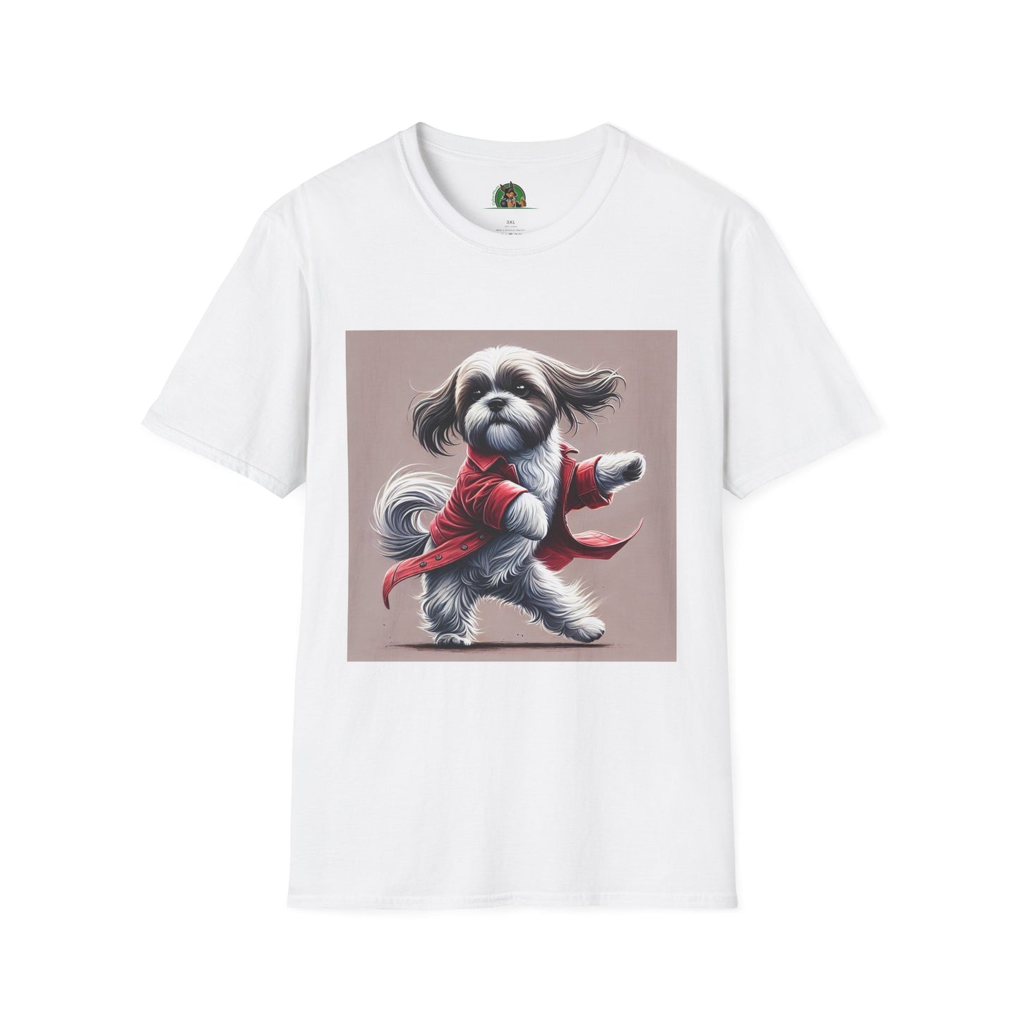 Dancing Shih Tzu T-Shirt T-Shirt Printify XS White