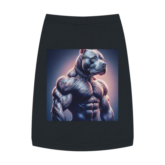 Pet Tank Top Pit Bull Pets Printify M Black