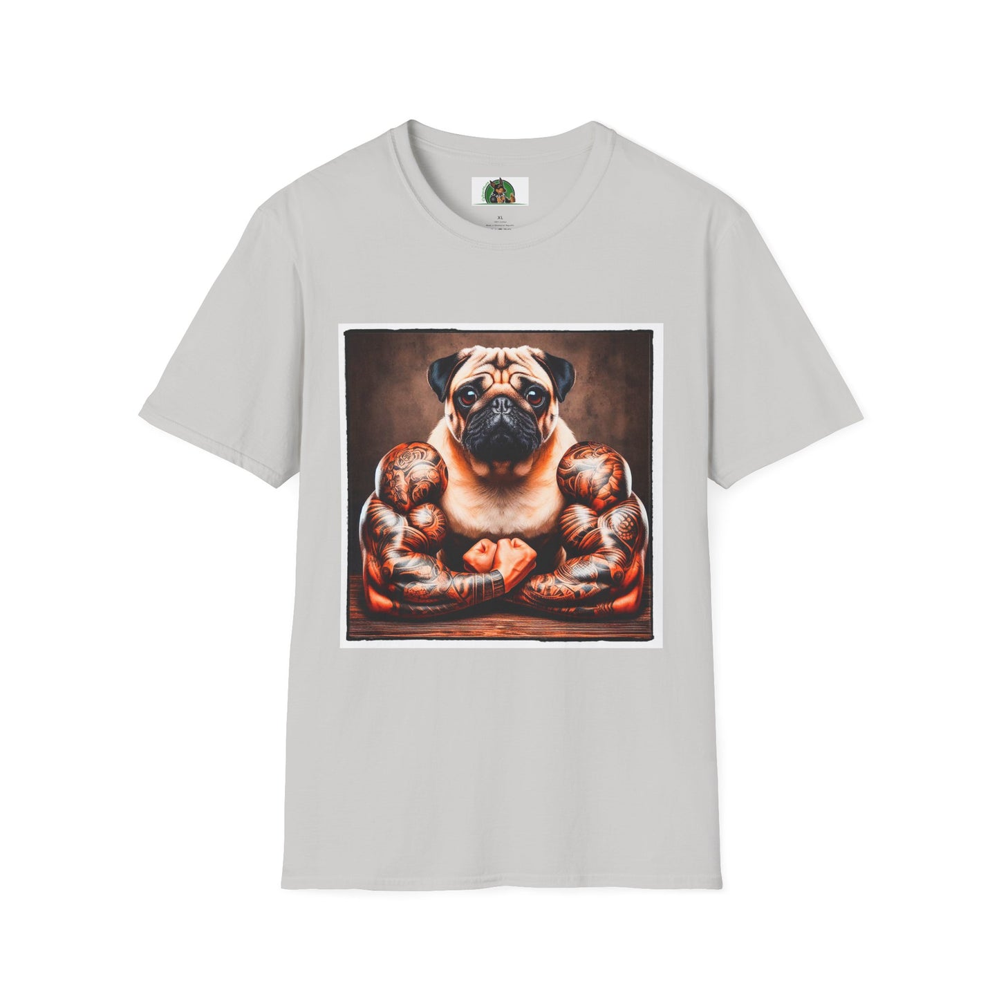 Pugs T-Shirt Printify S Ice Grey 