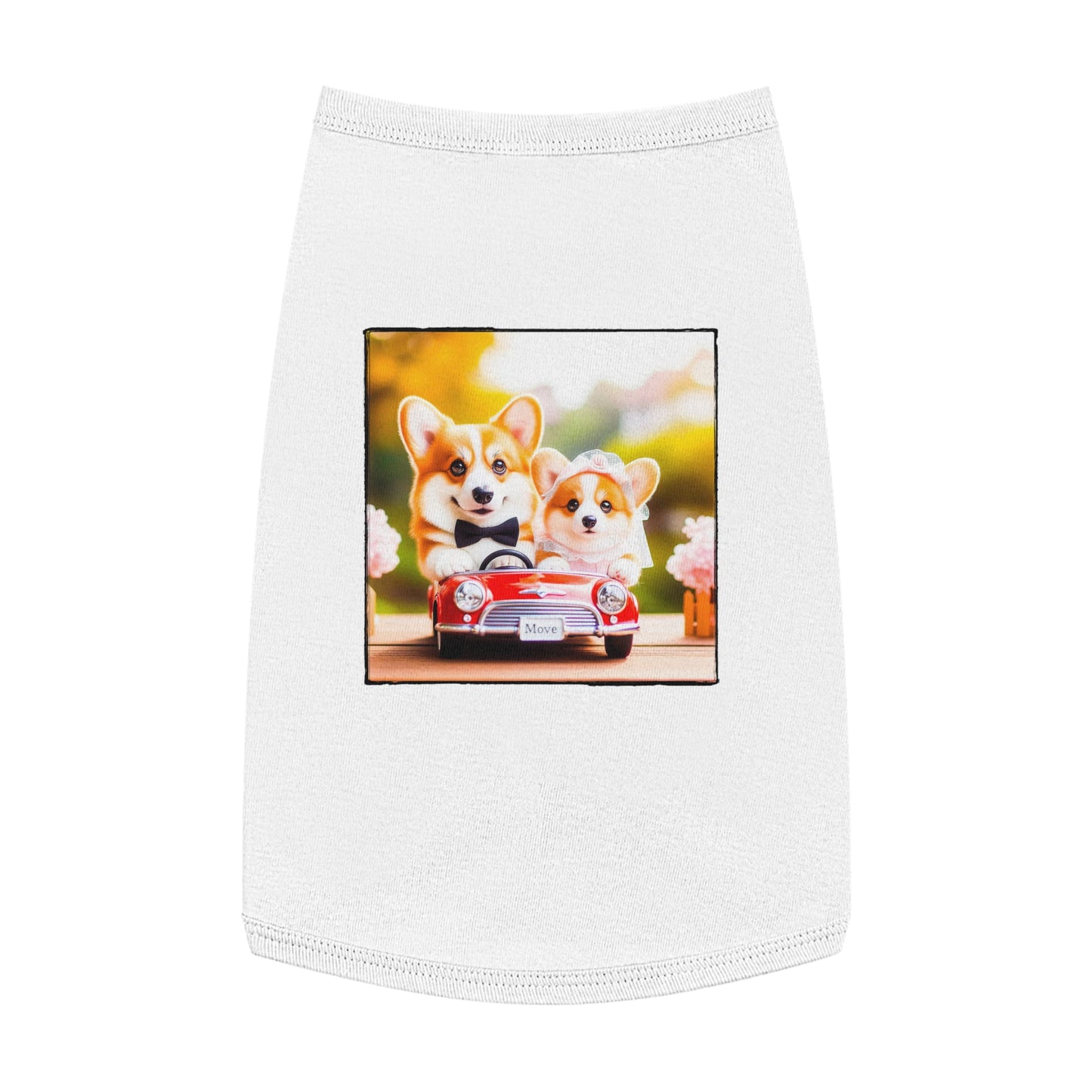 Wacky Pet Tank Top Pembroke Welsh Corgi Pets Printify L White 