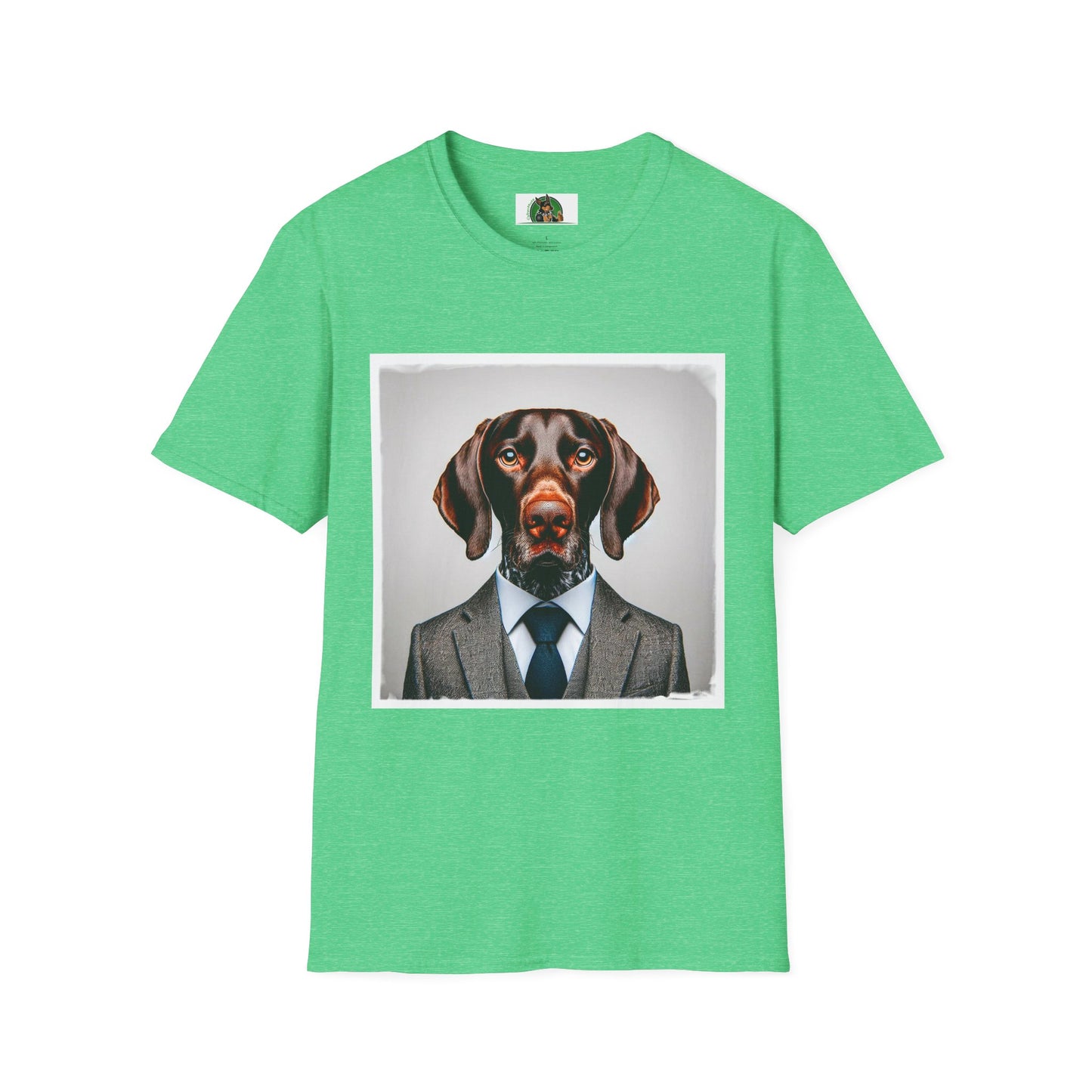 German Shorthaired Pointer T-Shirt T-Shirt Printify S Heather Irish Green