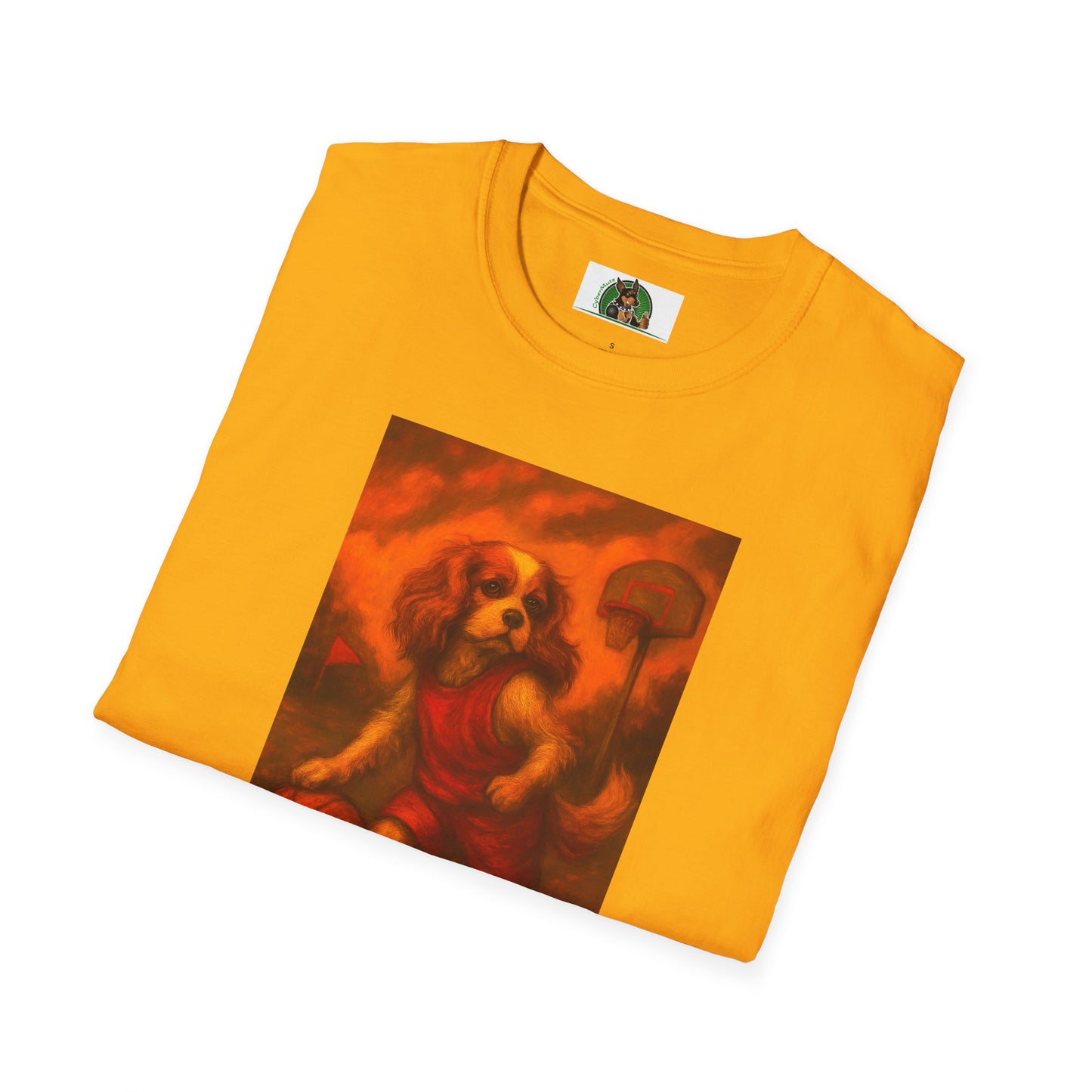 Basketball Sports T-Shirt - Cavalier King Charles Design