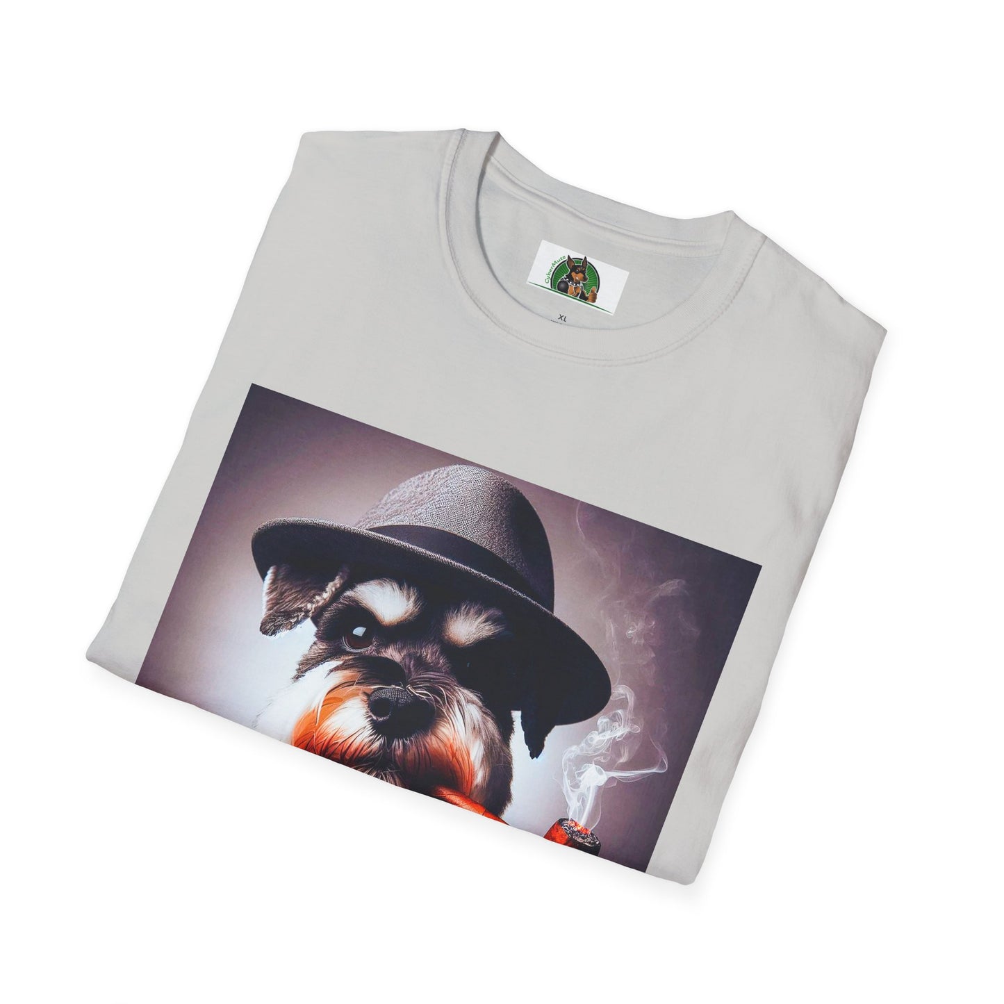 Miniature Schnauzer cigar smoking shirt