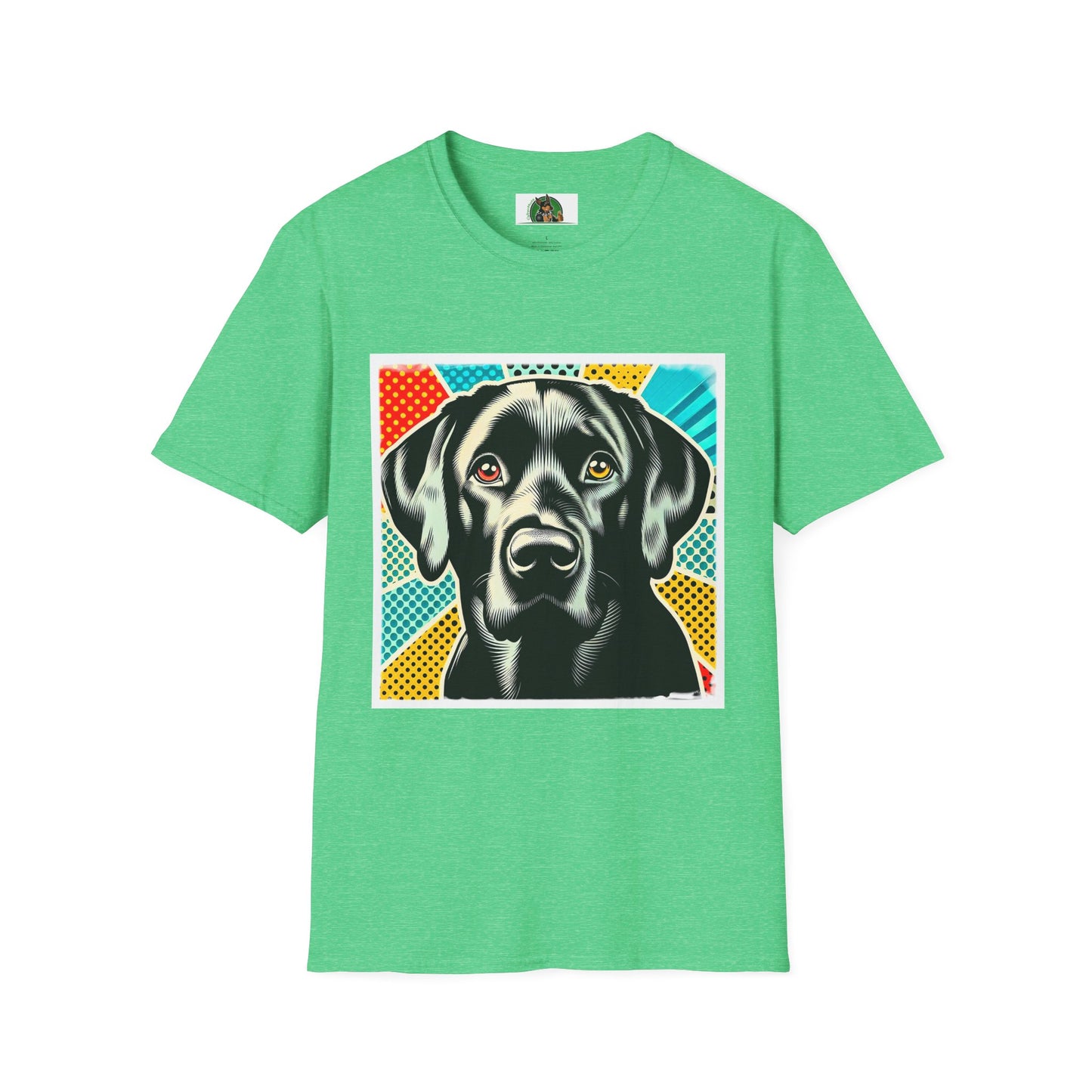 Labrador Retriever T-Shirt Printify S Heather Irish Green 