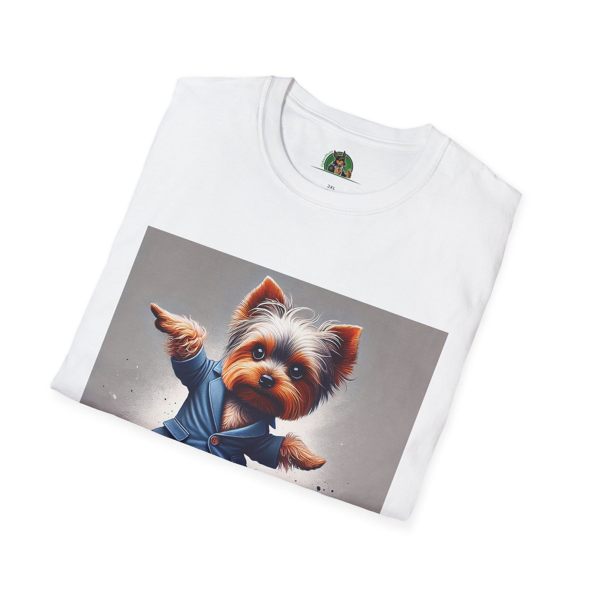 Yorkie Dancing T-Shirt T-Shirt Printify