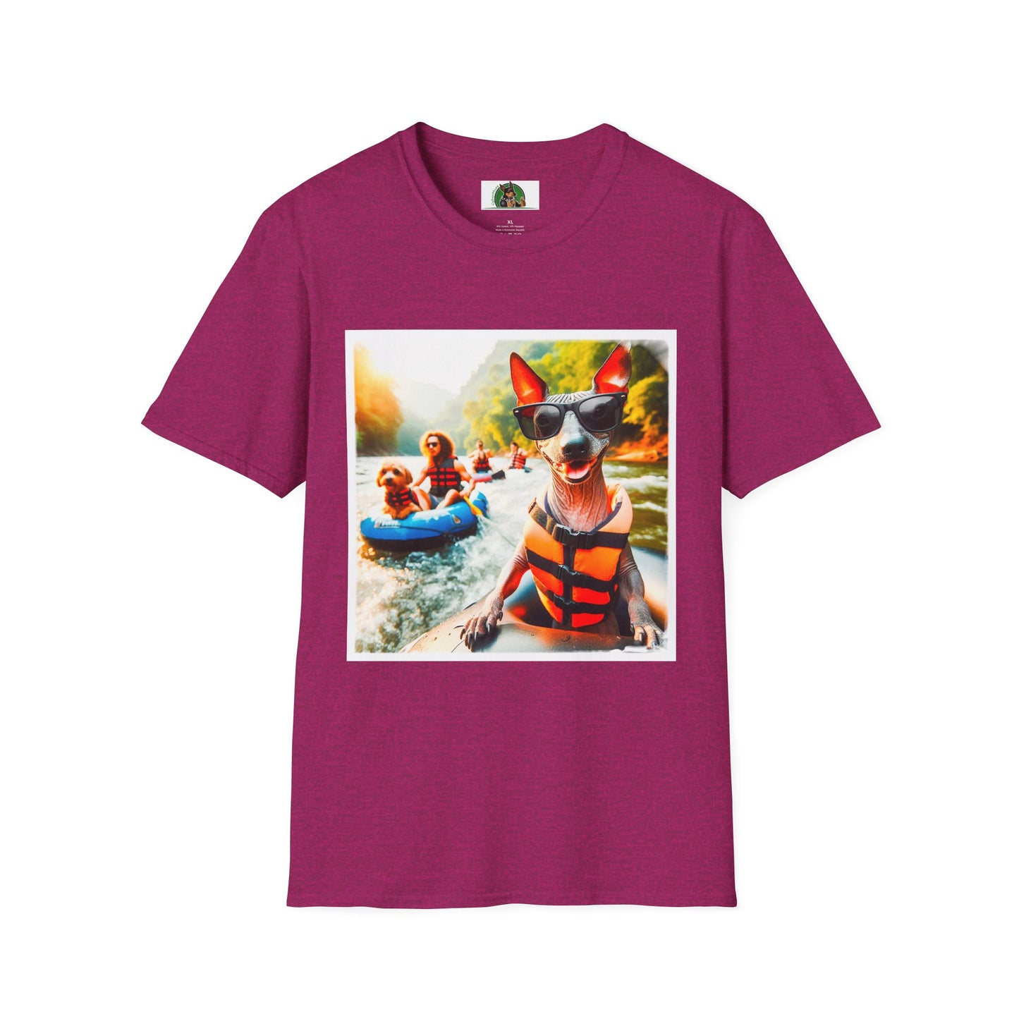 Mexican Hairless Dog T-Shirt Printify S Antique Heliconia 