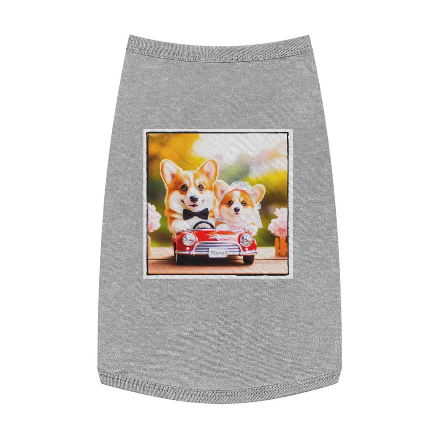 Wacky Pet Tank Top Pembroke Welsh Corgi Pets Printify L Heather 