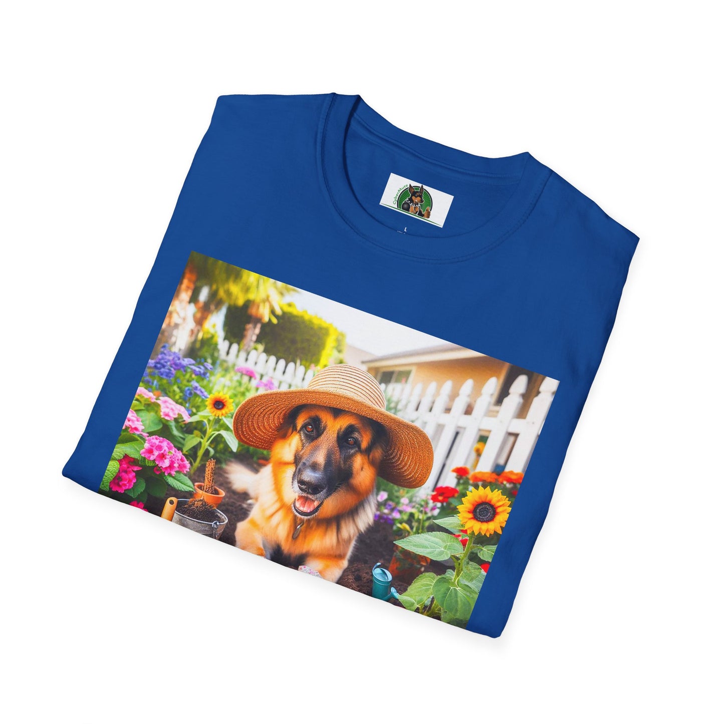 German Shepherd Gardner shirt T-Shirt Printify