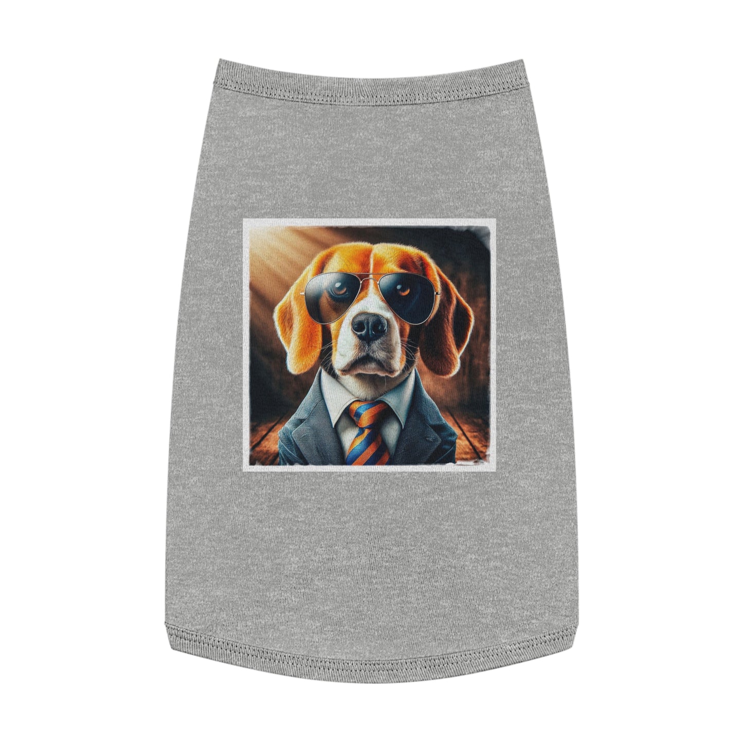 Pet Tank Top Beagle In Suit Pets Printify   