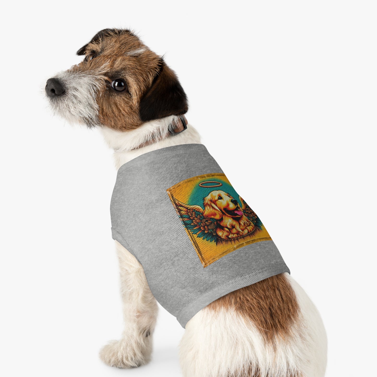 Golden Retriever pet tank top Pets Printify   