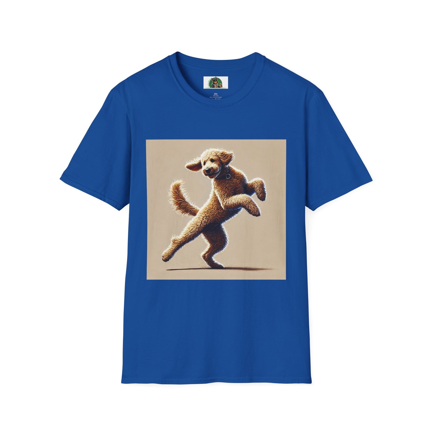 Dancing Golden Doodle T-Shirt T-Shirt Printify XS Royal