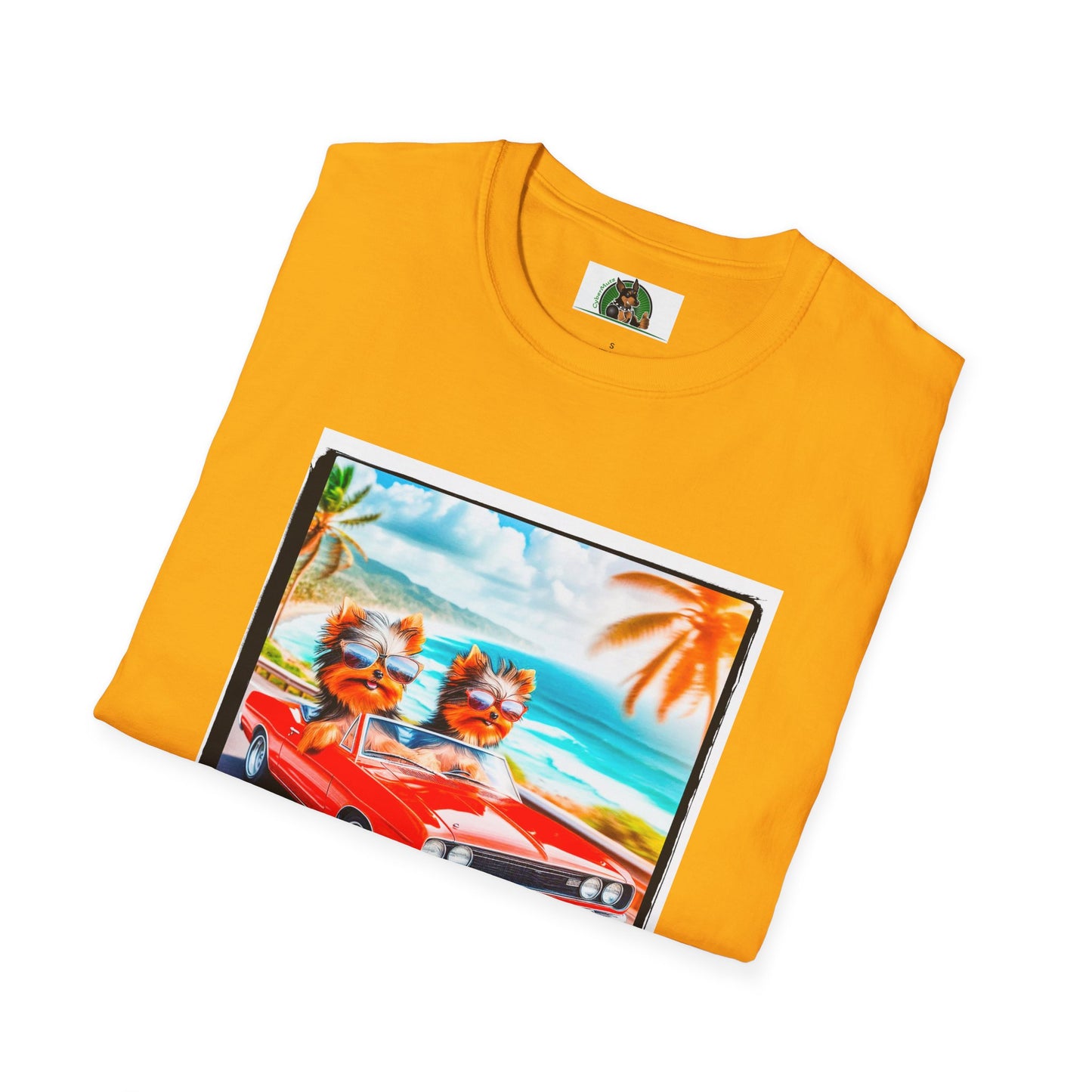 Yorkie beach cruising shirt