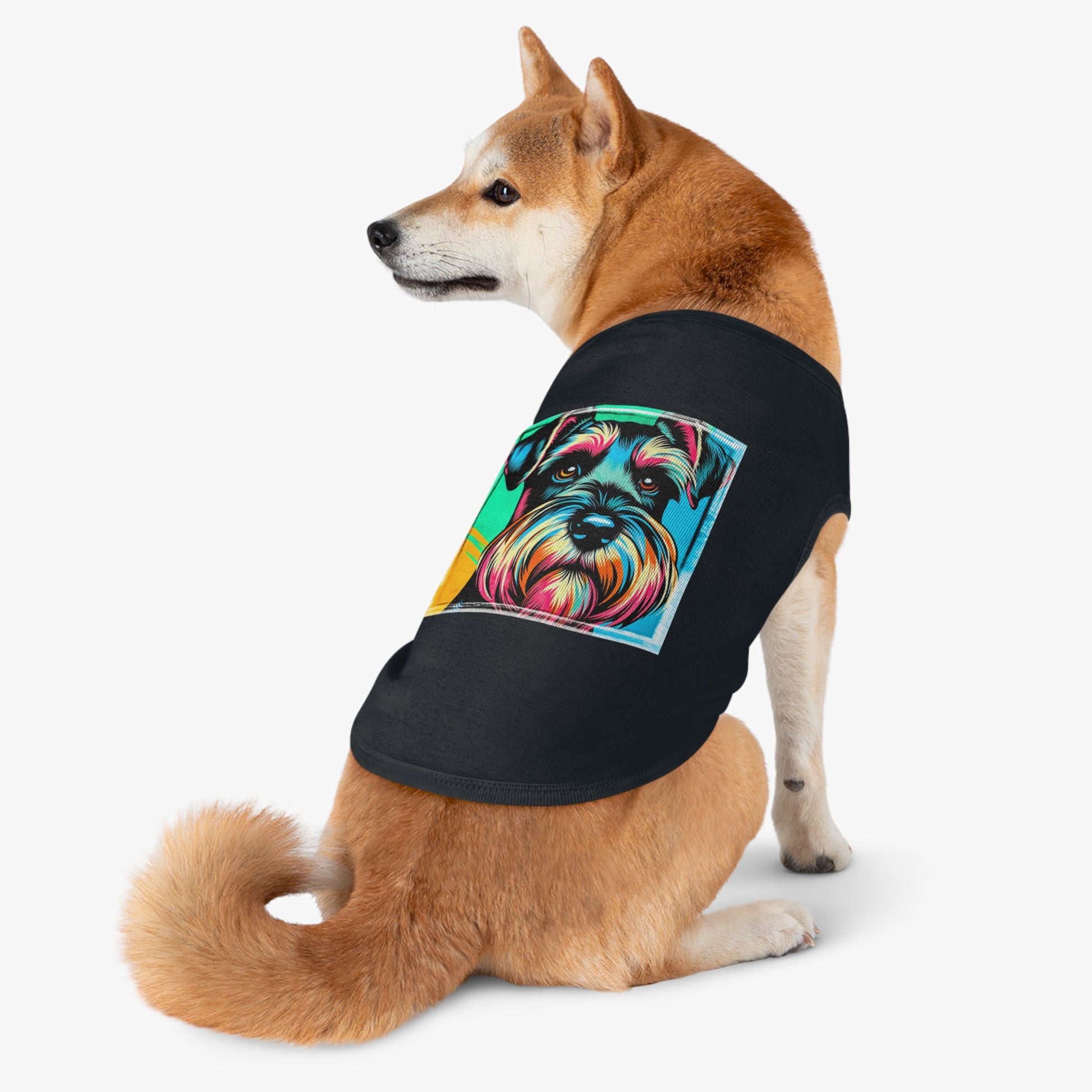 Miniature Schnauzer colorful art shirt Pets Printify