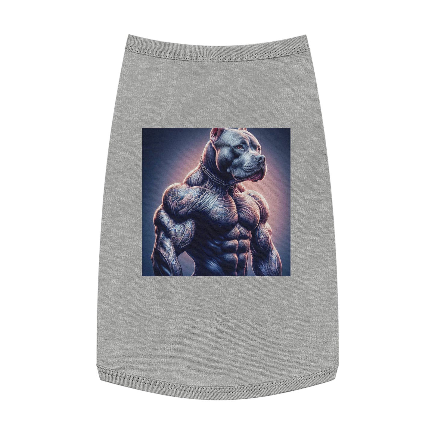 Pet Tank Top Pit Bull Pets Printify L Heather