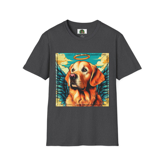 Golden Retriever pretty Angel shirt T-Shirt Printify XS Dark Heather