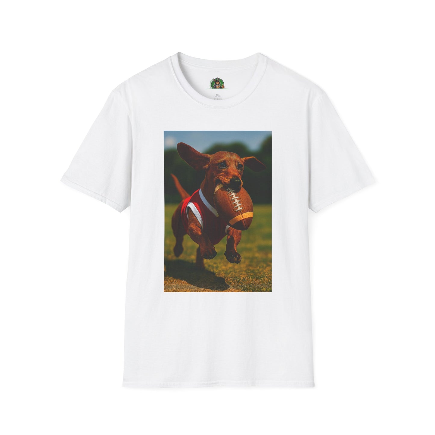 Sports Dachshund Soccer T-Shirt T-Shirt Printify White XS