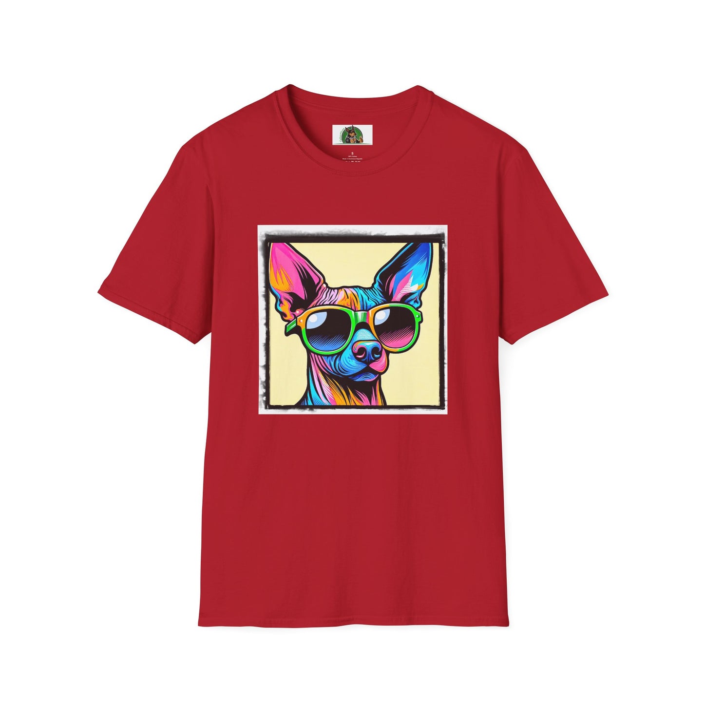 Mexican Hairless Dog T-Shirt Printify S Cherry Red 