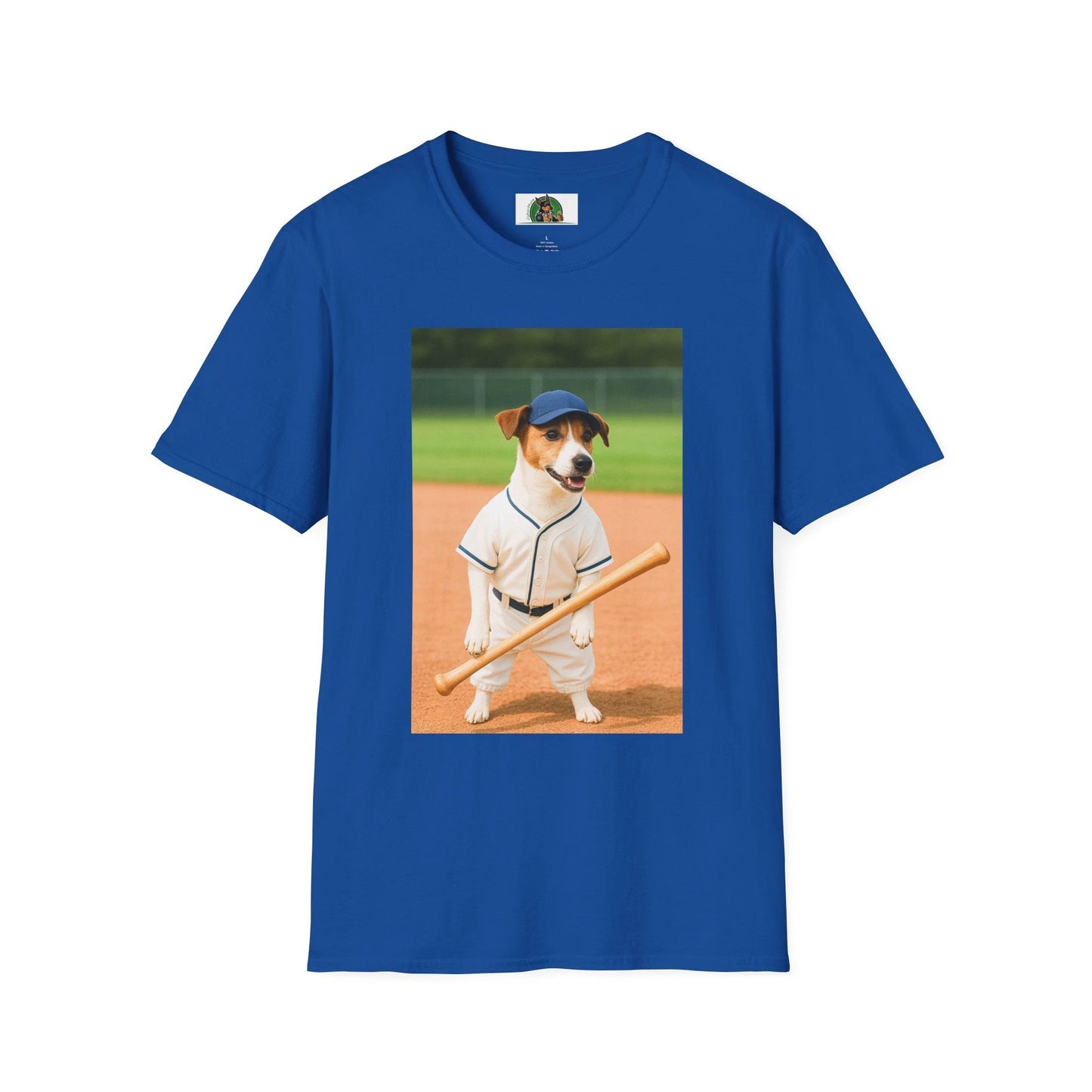 Jack Russell Baseball Tee — Sports Dog T-Shirt T-Shirt Printify Royal S