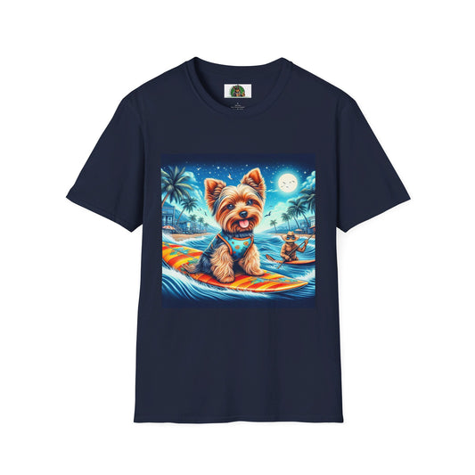 Yorkie T-Shirt Printify S Navy 