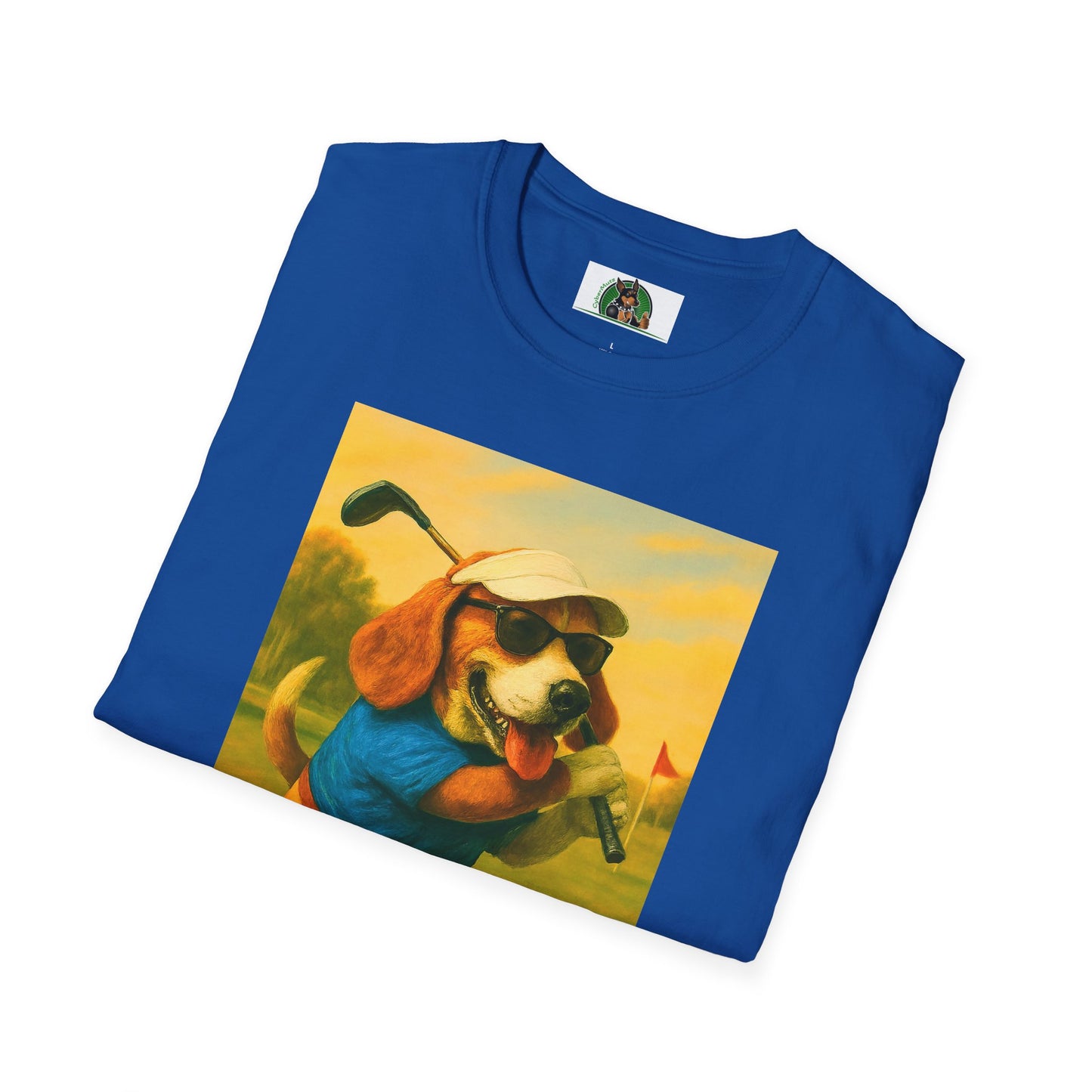 Sports Beagle Golf T-Shirt T-Shirt Printify