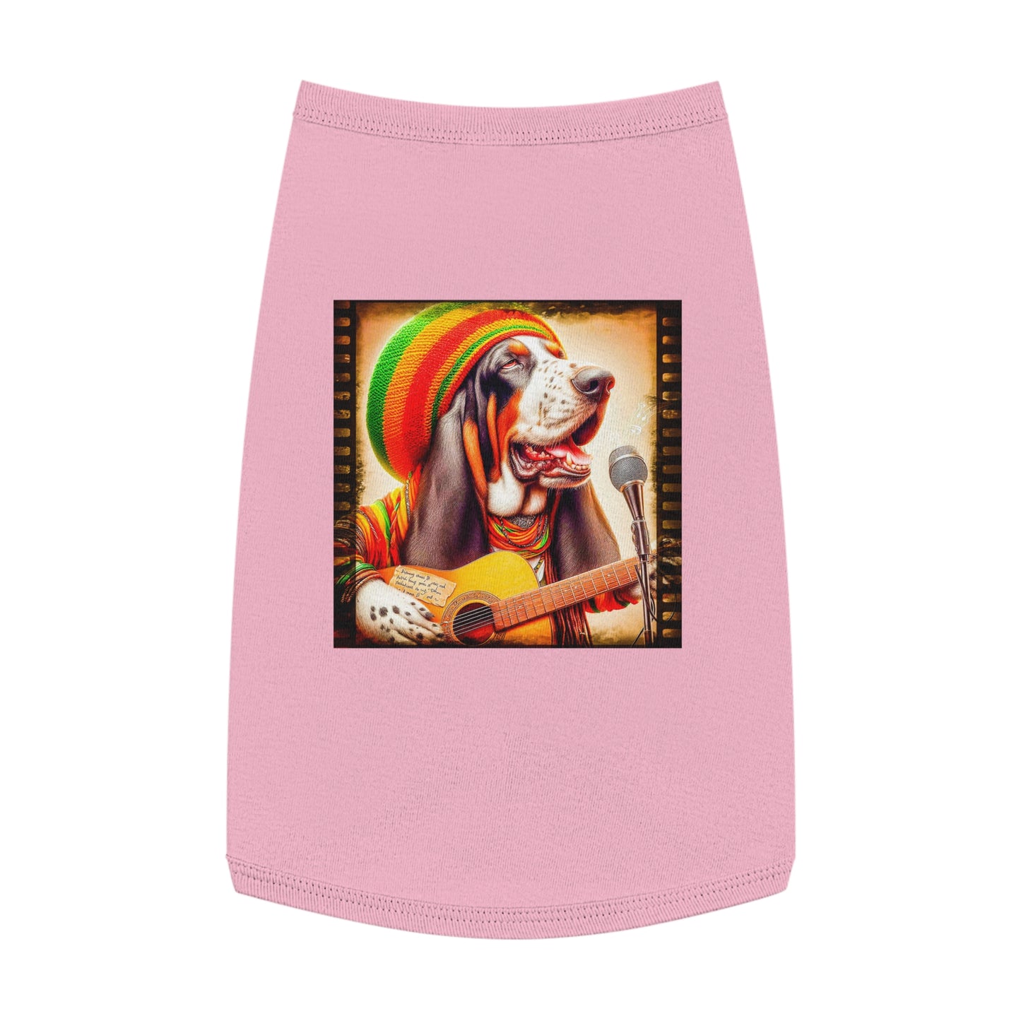 Pet Tank Top Basset Hound Pets Printify L Pink