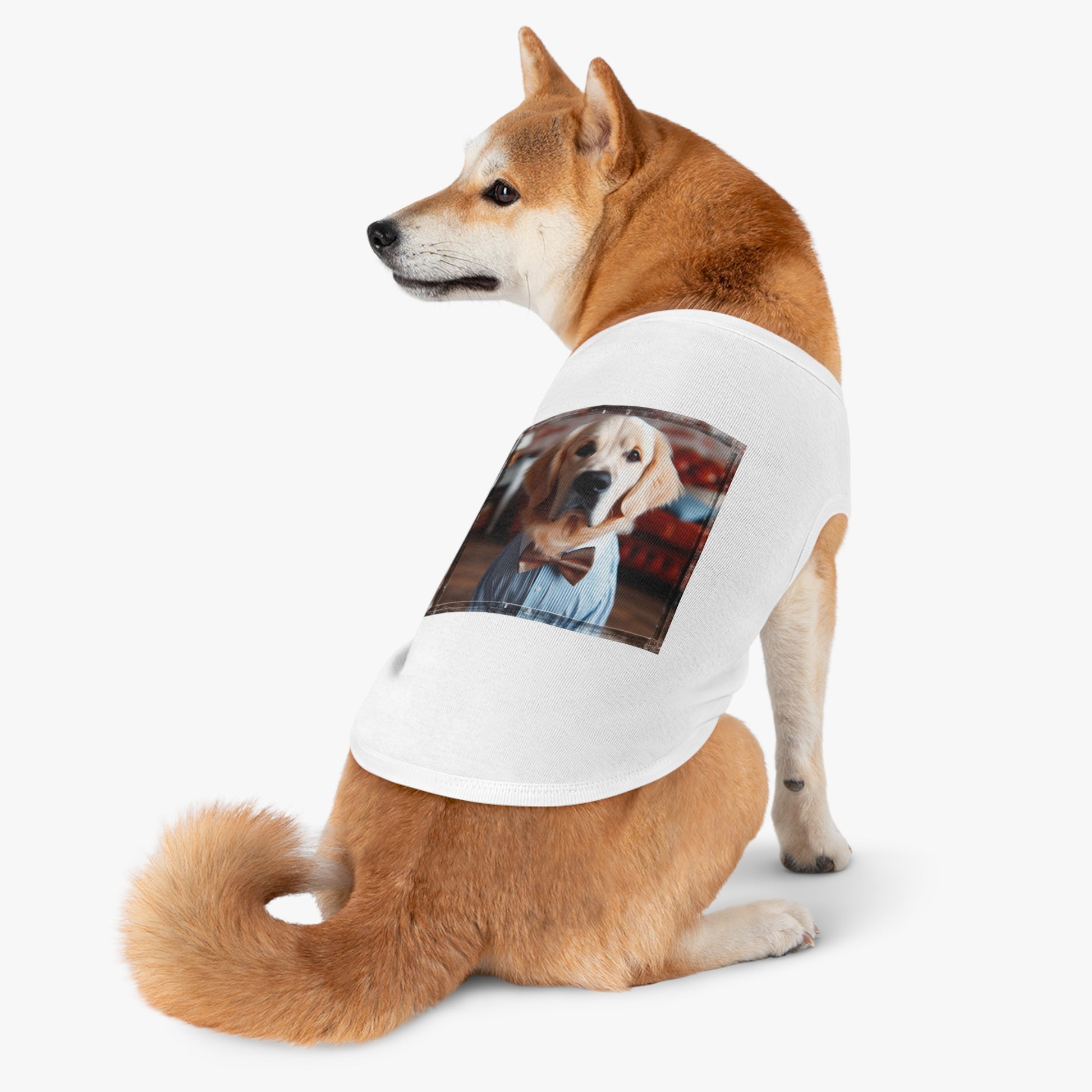 Golden Retriever pet tank top Pets Printify   