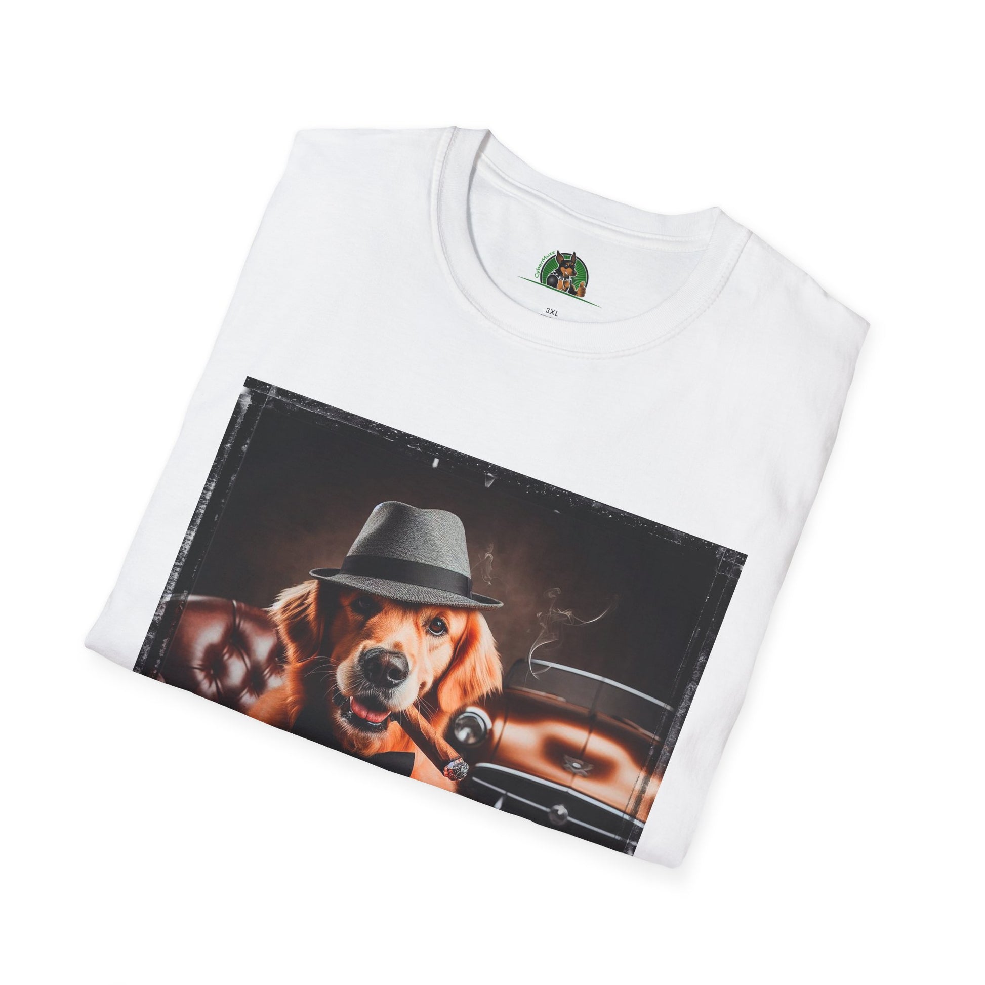 Golden Retriever playing poker shirt T-Shirt Printify