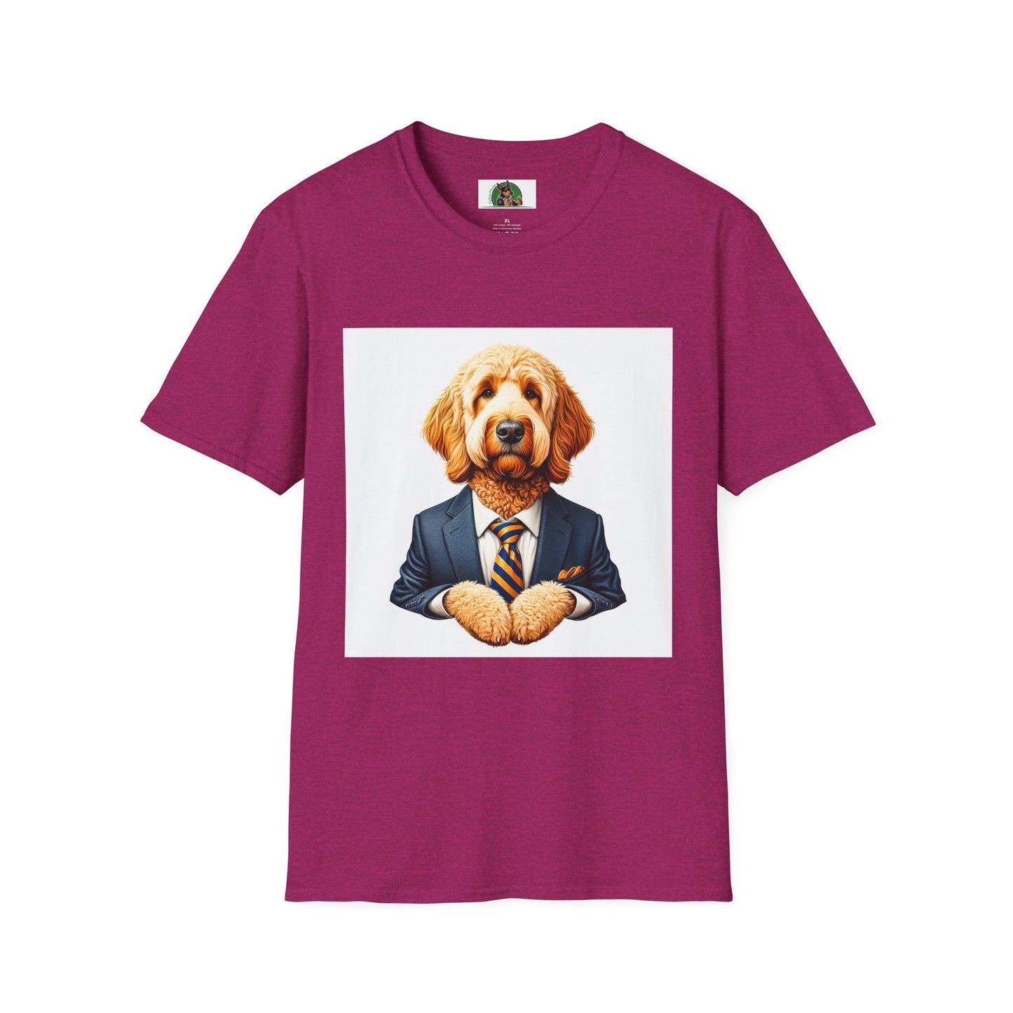 Golden Doodle T-Shirt Printify S Antique Heliconia