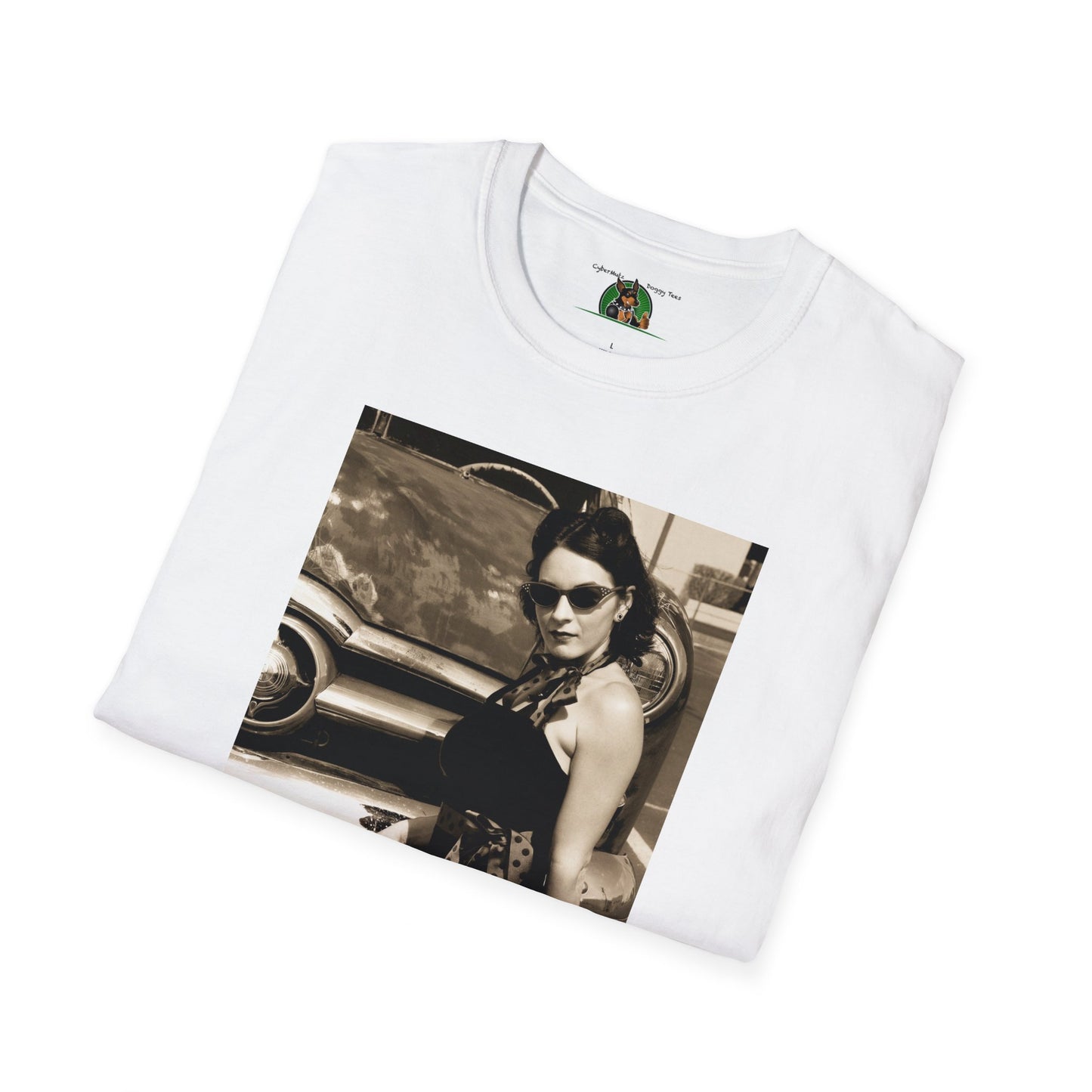 Mis·cel·la·ne·ous Rockabilly Girl T-Shirt Printify   