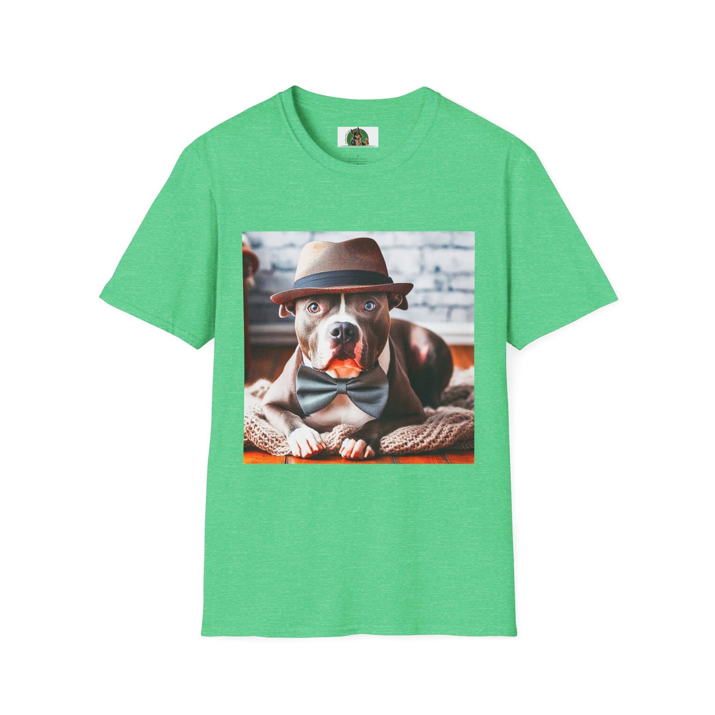 Pit Bull pretty boy shirt T-Shirt Printify S Heather Irish Green