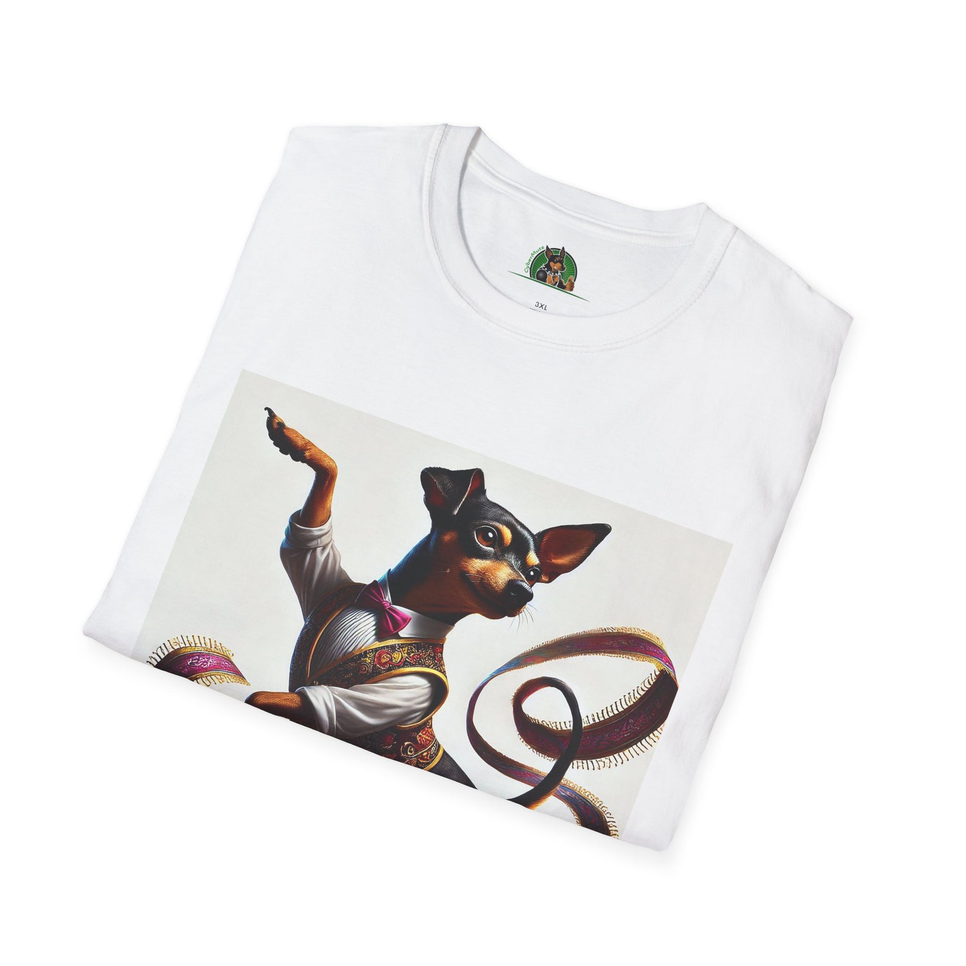 Dancing Min Pin T-Shirt T-Shirt Printify