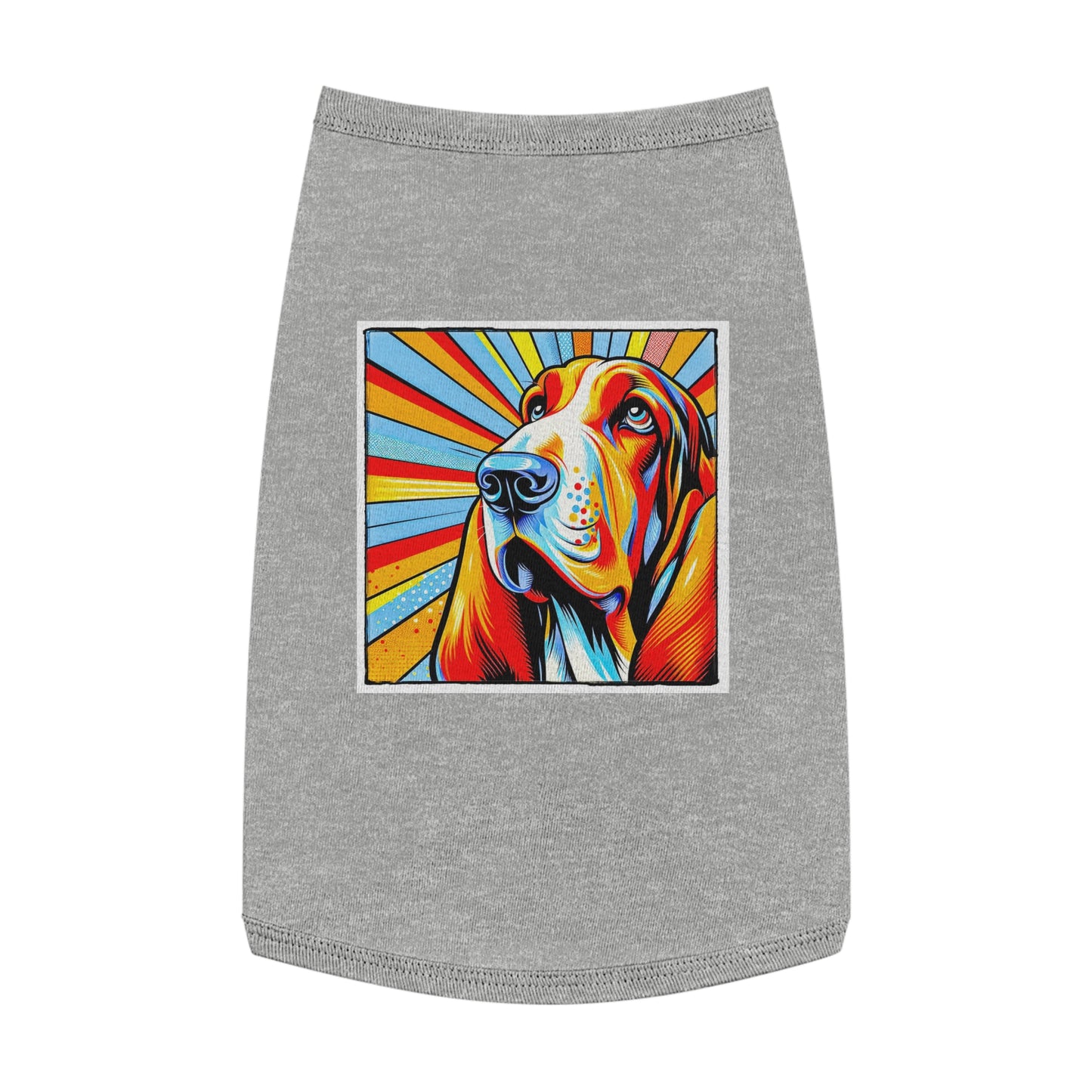 Pet Tank Top Basset Hound Pets Printify L Heather