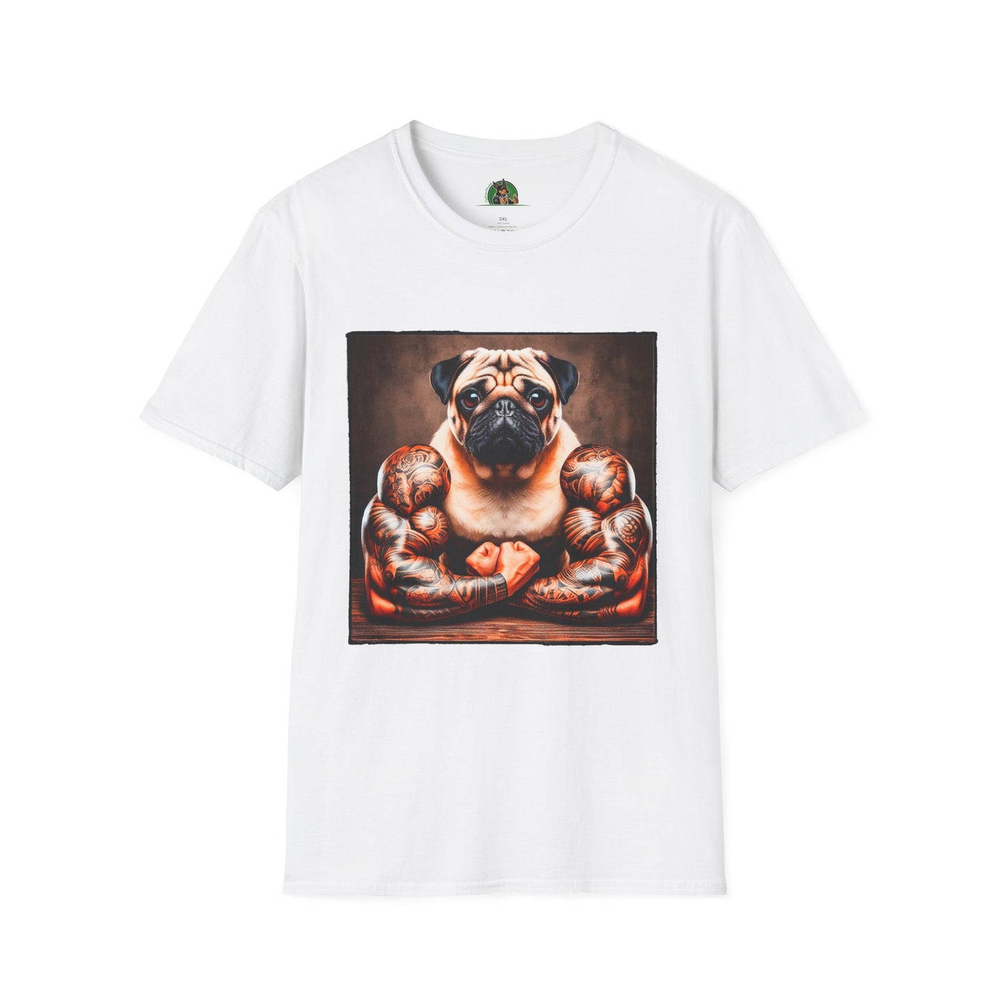 Pugs T-Shirt Printify XS White 