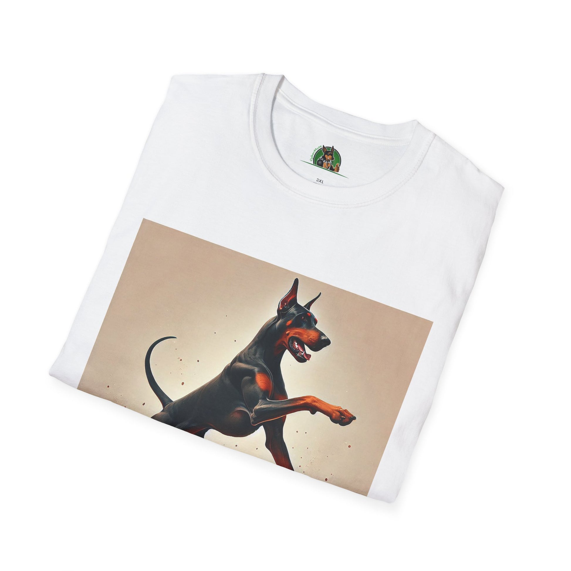 Dancing Doberman Unisex T-Shirt T-Shirt Printify