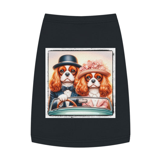 Pet Tank Top Cavalier King Charles Spaniel Pets Printify M Black