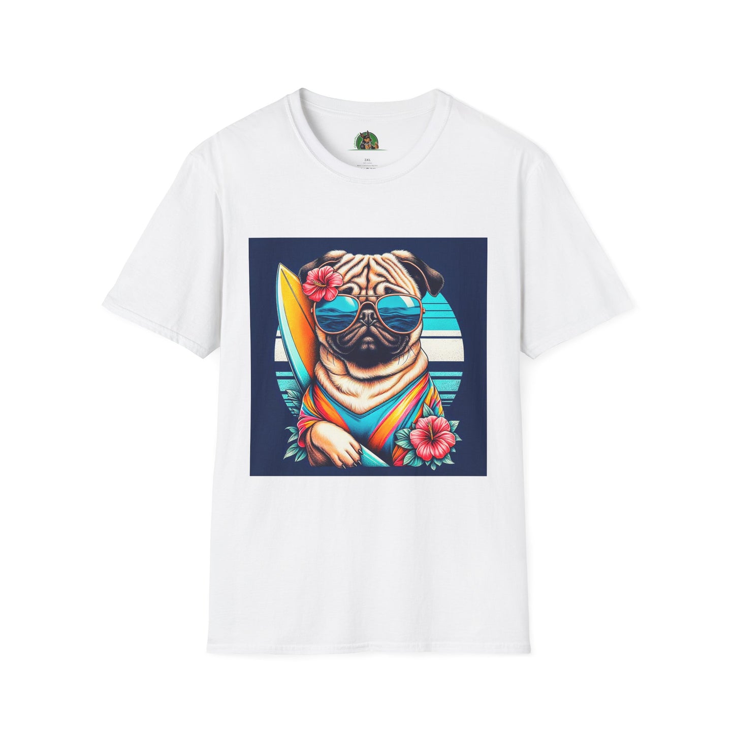 Pugs T-Shirt Printify XS White 